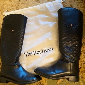 Tory Burch black leather boots